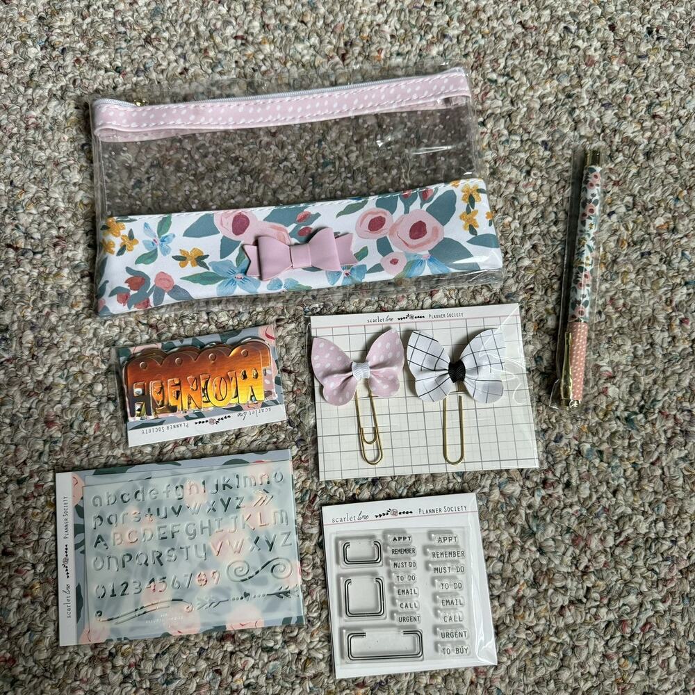 The Planner Society January 2020 Paper Kit NEW Floral Junk Journal Planners - Picture 3 of 5